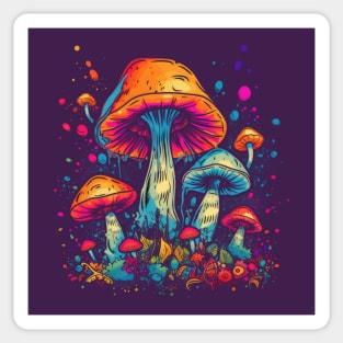 Magic Mushroom Frens Sticker